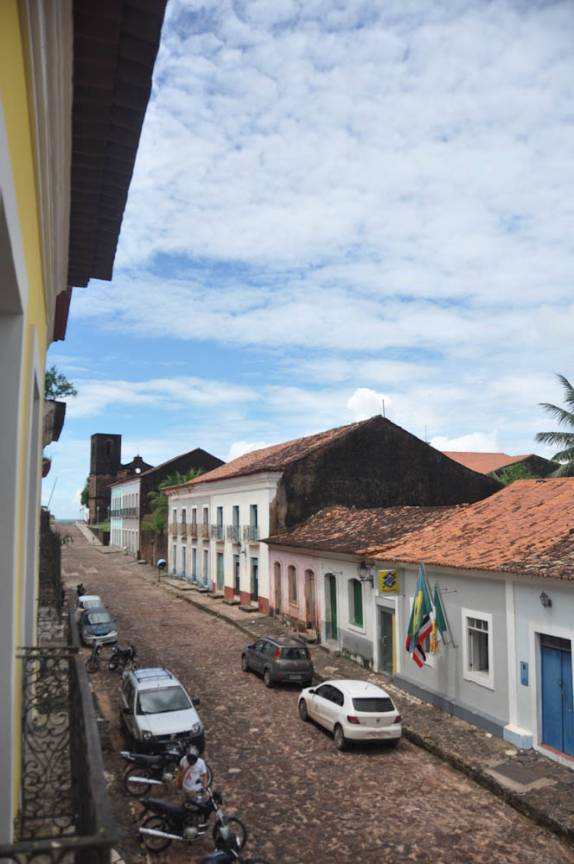 Rua da nossa pousada em Alcântara - MA